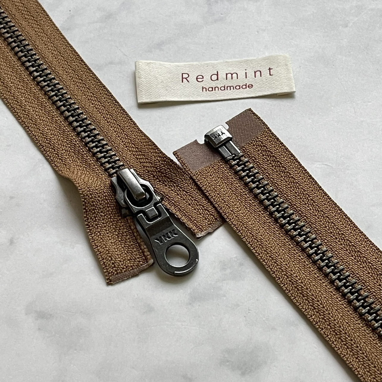 5#古银YKK金属拉链单开外套夹克大衣羽绒卫衣毛衣拉锁丝驼棕858