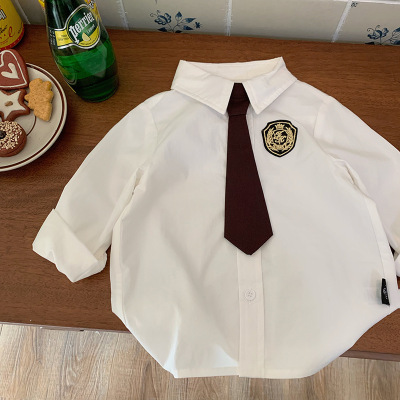 学院风春秋翻领演出服上衣