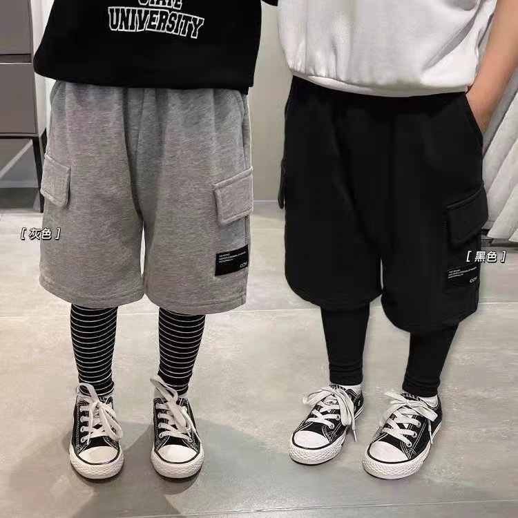 假两件百搭休闲裤裤子