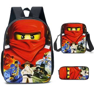 新款大容量网红跨境幻影忍者背包Ninjago学生书包卡通动漫双肩包