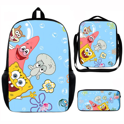 SpongeBob SquarePants 支持速卖通JIT代发货 海绵宝宝餐包三件套