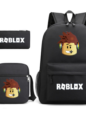 新款Roblox男女高中供应双肩包学生书包小单肩包笔袋电脑包校园
