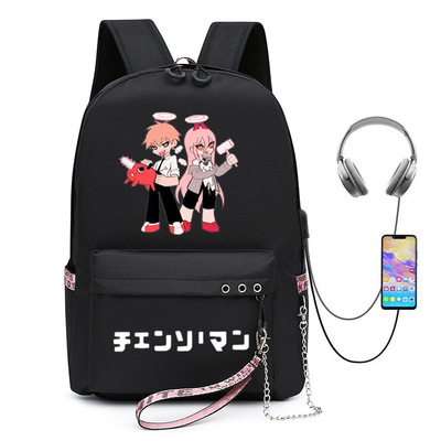 电锯人 Chainsaw Man新款动漫双肩背包大容量电脑包周边学生书包