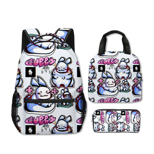 3D跨境新品游戏 Roblox Forsaken Gubby 背包午餐包笔袋三件套