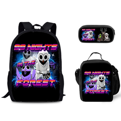 批发游戏 99 nights in the forest 书包背包午餐包笔袋三件套