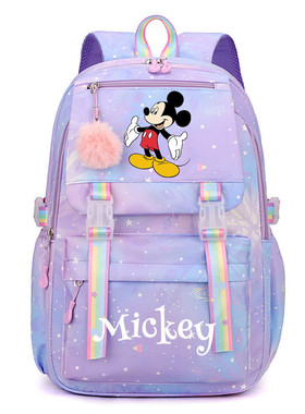 动漫卡通米奇Micky Mouse书包中小学生米老鼠双肩背包跨境大容量
