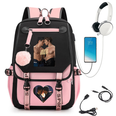 Heated Rivalry 学生上课校园风书包女双肩背包跨境热销60131-11