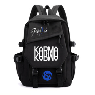 Stray Kids新专辑karma印花双肩背包外贸亚马逊沃尔玛休闲书包