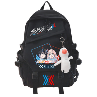 Darling in the FRXX国家队02周边印花双肩背包青少年学生书包