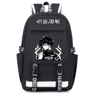 跨境咒术回战学生背包6-9年级男女生双肩包大容量收纳小学生书包