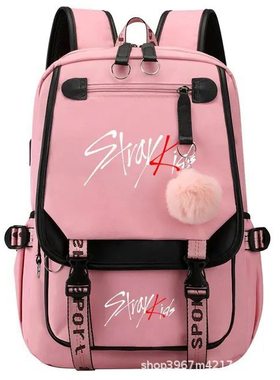 stray kids组合周边同款背包书包韩版学生男女大容量双肩包现货