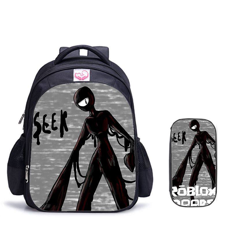 逃离大门doors roblox Figure新款两件套-书包+笔袋卡通印花,文具电教/文化用品/商务用品,学生书包,淘宝优惠券,粉丝福利购,淘宝优惠卷