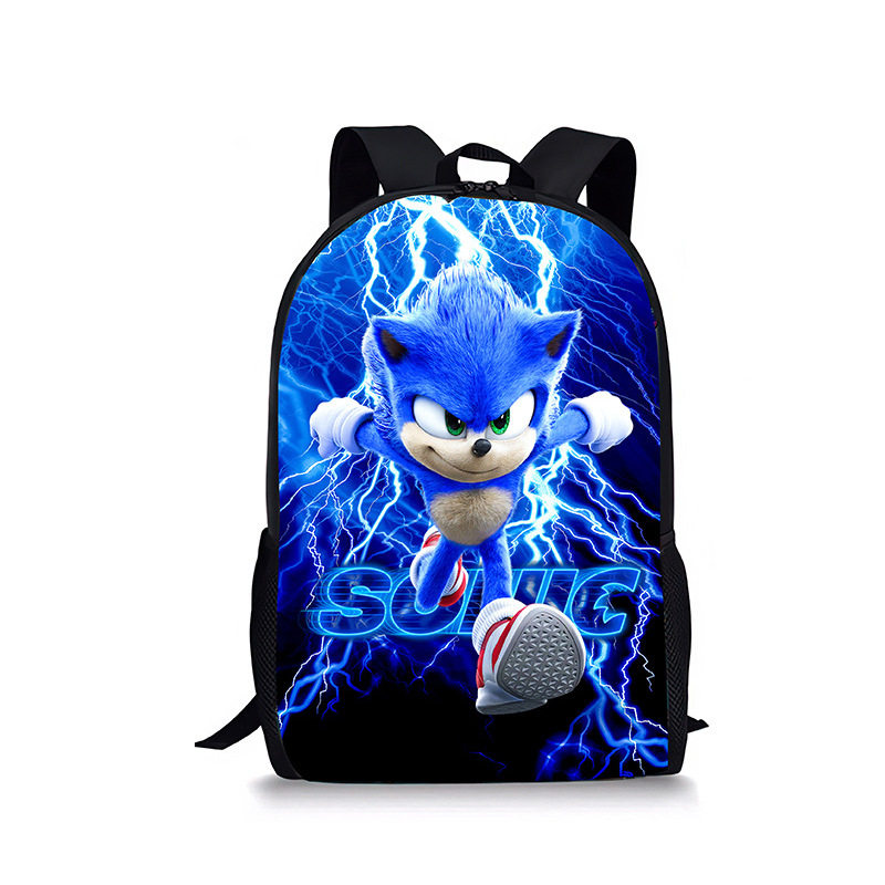 跨境热销音速小子 SONIC索尼克小学生书包儿童 动漫卡通背包批发