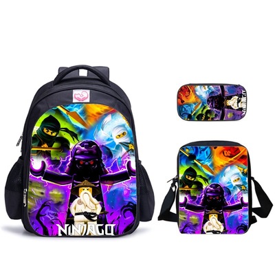 乐高LEGO Ninjago Season5系列-三件套书包+挎包+笔袋组合套装