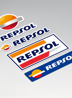 雷普索尔 repsol 威爽机油 摩托车改装反光贴纸 划痕遮挡贴花05