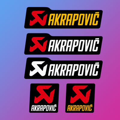 车贴 AKRAPOVIC 天蝎排气管改装贴纸 摩托车装饰贴画防水反光