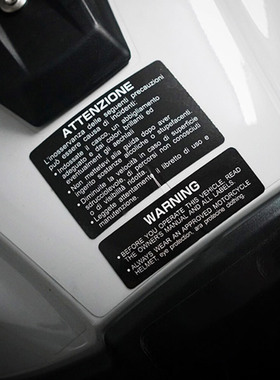 杜卡迪821 MTS摩托车通用油箱警示贴纸划痕遮盖防水反光车贴 贴花