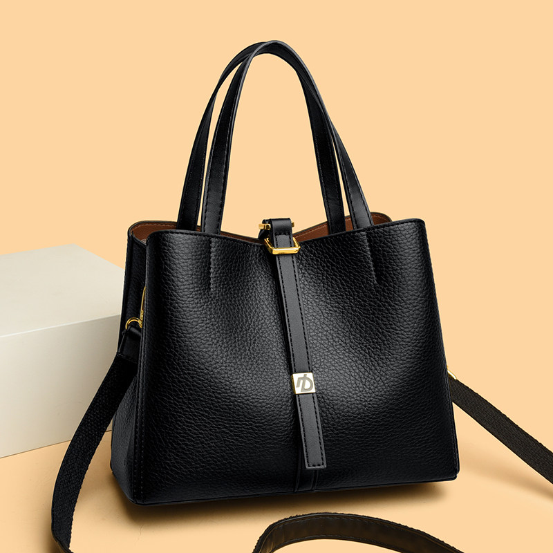 牛皮两面背2025新款时尚百搭单肩斜挎包多隔层大容量软皮女士包包,箱包皮具/热销女包/男包,水桶包,淘宝优惠券,粉丝福利购,淘宝优惠卷