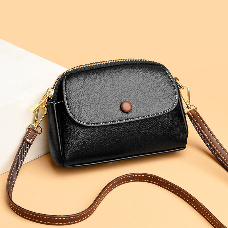 真皮斜挎包女包2023新款夏秋季时尚百搭休闲妈妈包牛皮单肩小背包,箱包皮具/热销女包/男包,通用款女包,淘宝优惠券,粉丝福利购,淘宝优惠卷