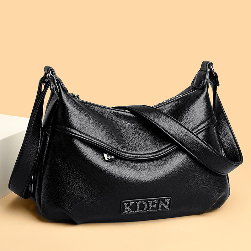 正品包包2024新款简约百搭单肩斜挎包妈妈包中年女包真皮软皮背包,箱包皮具/热销女包/男包,腋下包,淘宝优惠券,粉丝福利购,淘宝优惠卷