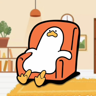 个性搞笑躺平鸭子车贴葛优躺鸭汽车贴纸车身划痕遮挡贴摩托车贴画