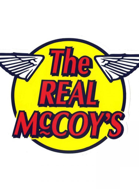 日本THE REAL MCCOY复古车贴改装贴纸车身机车踏板组电动摩托车改