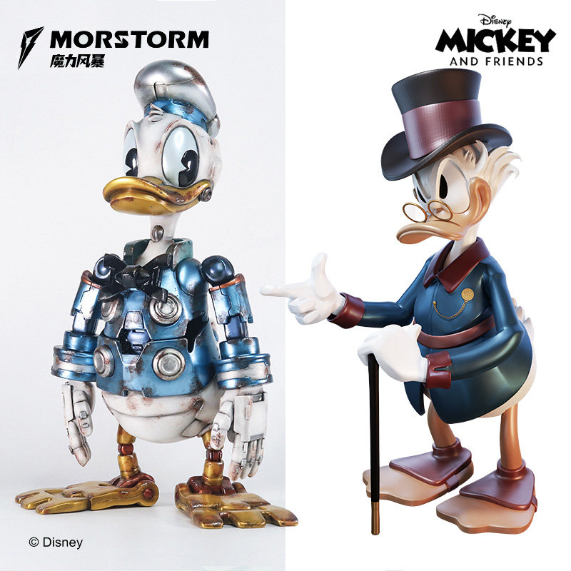 morstorm迪士尼机械唐老鸭史高治叔叔潮玩公仔手办桌面摆件礼物