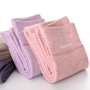 儿童保暖秋裤女童双层德绒羊绒蚕丝打底裤秋冬季校服神器男童绒裤