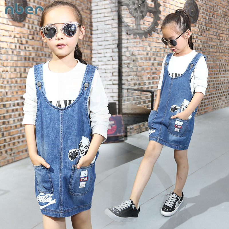 Jupe pour fille en coton denim - Ref 2051636 Image 1