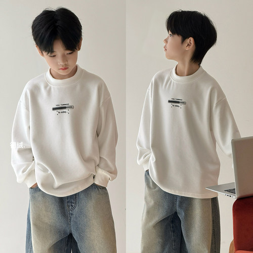 大E小e童装男女童德绒长袖T恤