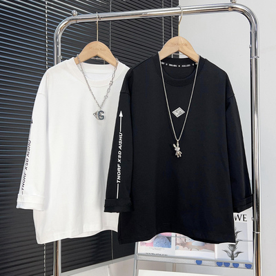 玺哆哆童装儿童黑色长袖T恤