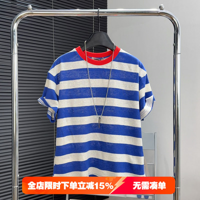 啦芙莱童装男女童条纹短袖