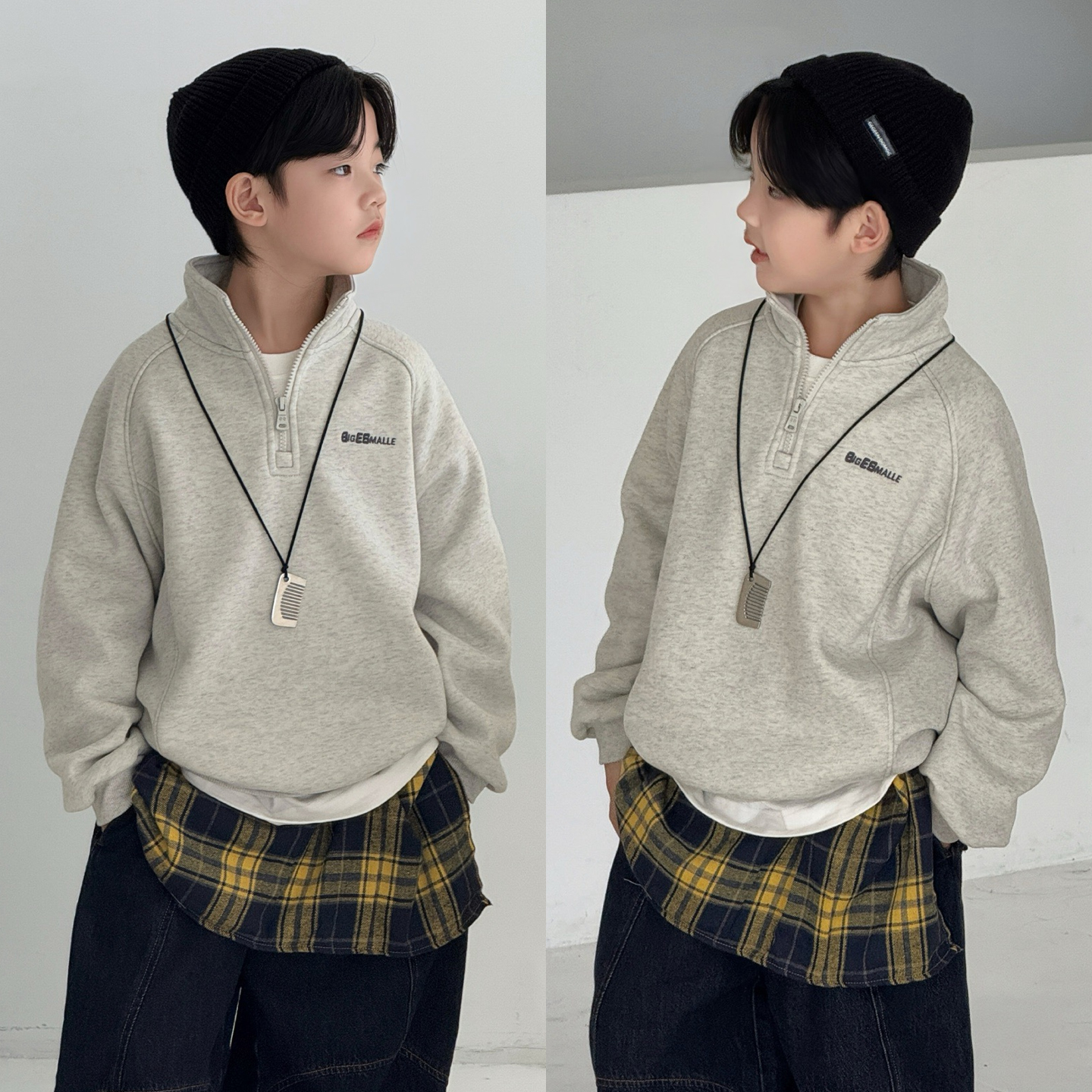 大E小e童装男童加绒卫衣