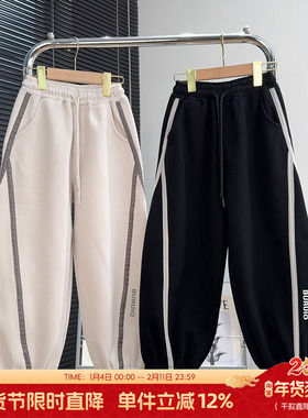 布芮欧童装男童休闲裤秋款中大童百搭运动裤儿童针织卫裤潮28008