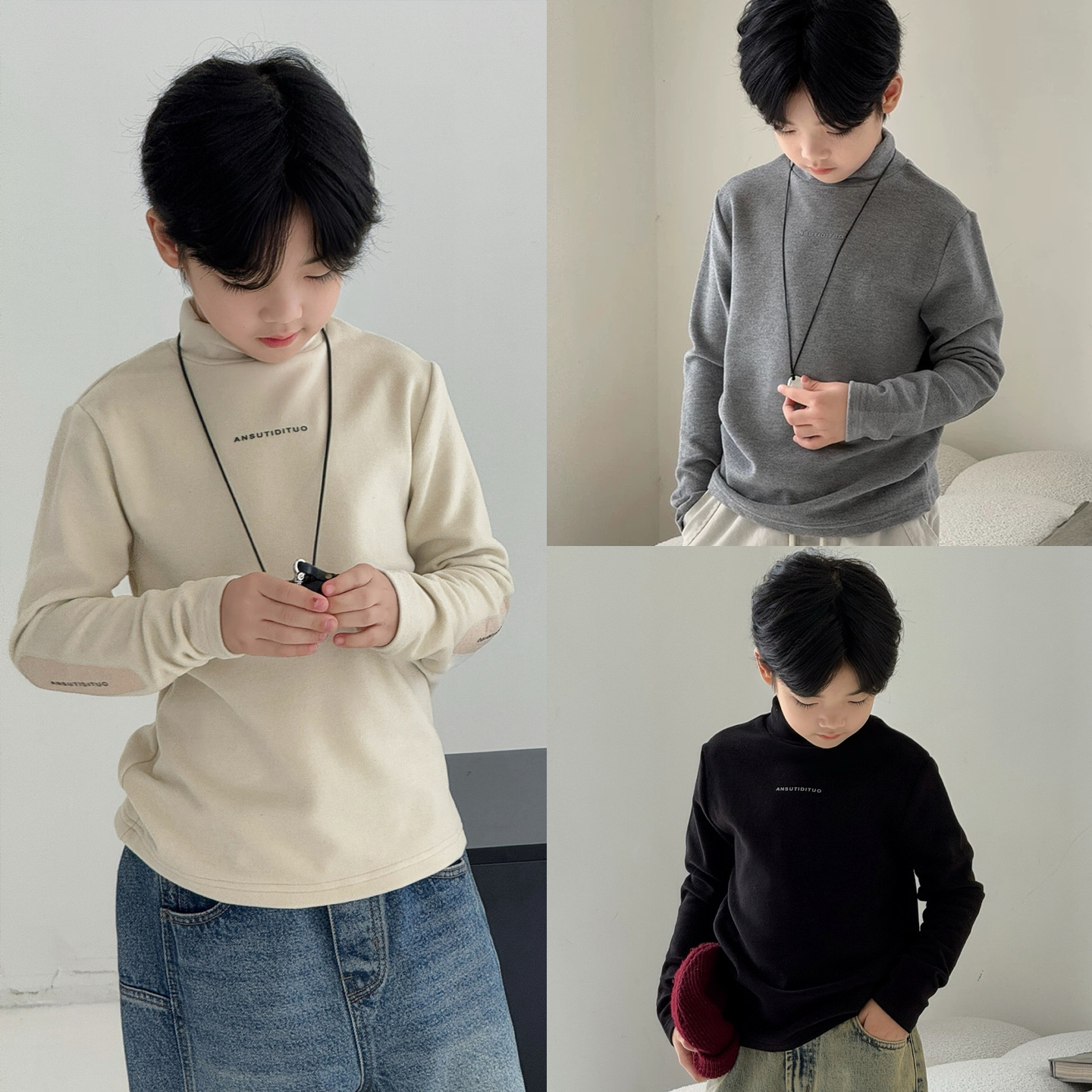 大E小e童装儿童德绒打底衫