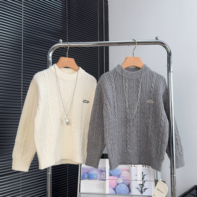 牛哆哆童装男女童圆领毛衣