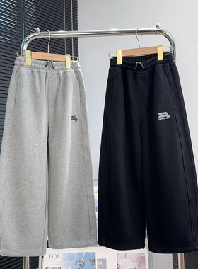 阳光爱橦童装男童休闲卫裤秋季中大童针织运动裤儿童直筒裤潮3991