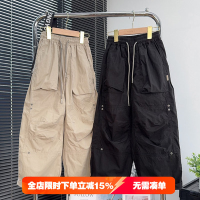 大E小e儿童工装裤2025夏款