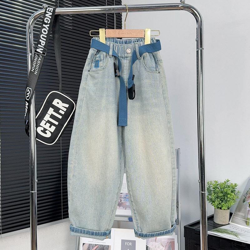 大E小e童装男童2025秋装牛仔裤