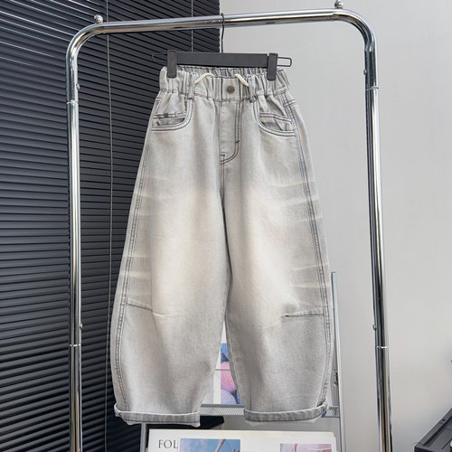 妙吧童装男女童牛仔裤