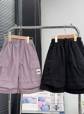 大E小e童装男童工装短裤夏季中大童薄款五分裤儿童速干中裤66832