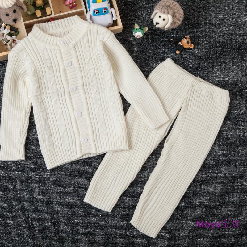 宝宝优质纱衣 婴儿棉纱衣 新生儿棉线衣毛衣针织衫开衫纯棉线套装