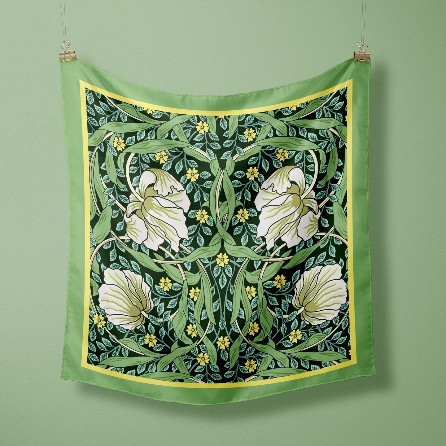 大牌摩登韩版印花丝巾方巾盖巾装饰画芯四季围脖企业礼品来图定制