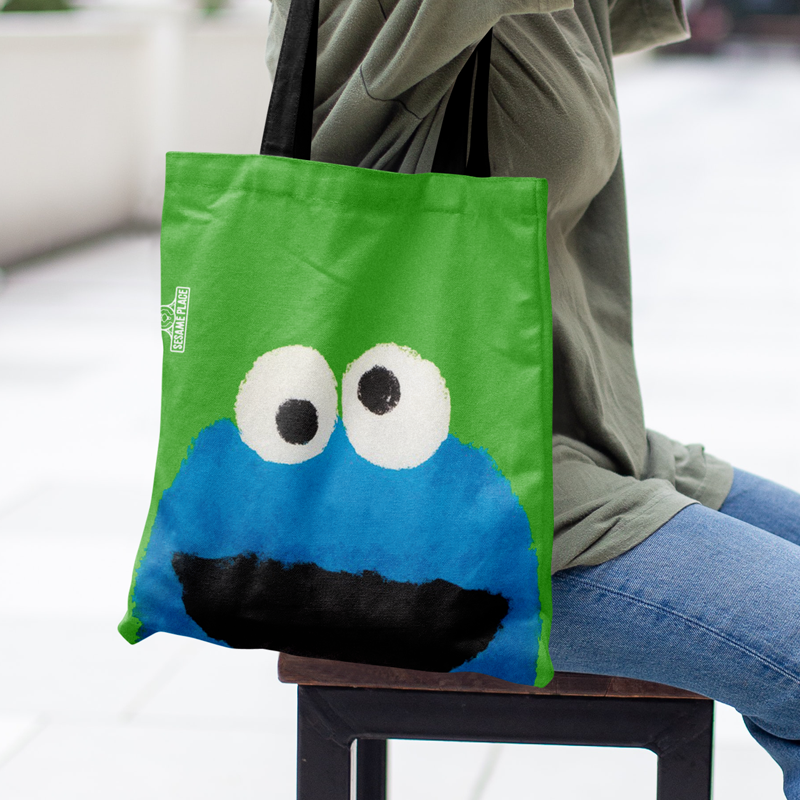 绿芝麻街卡通拉链布包定制布包单肩包手拎布包购物袋书包通勤包,收纳整理,购物袋/环保袋/帆布袋,淘宝优惠券,粉丝福利购,淘宝优惠卷