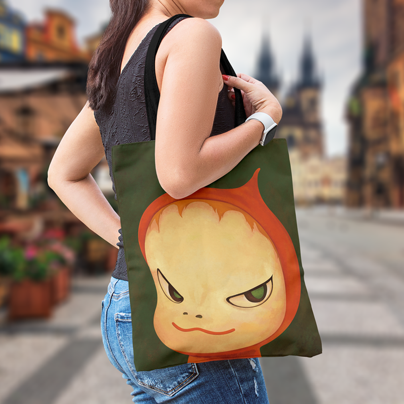 手绘拉链加厚布包定制帆布包