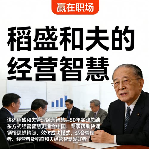 稻盛和夫经营智慧课程企业管理领导力提升 管理者必学视频教程