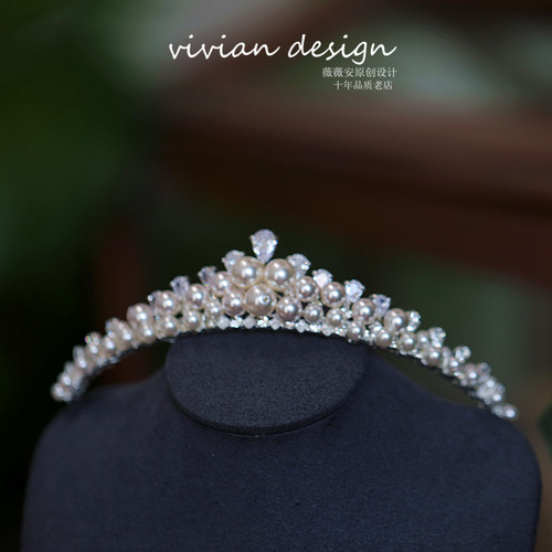 简约成年时尚婚礼皇冠头饰仙气