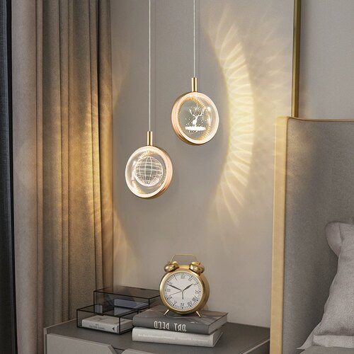 新卧室床头吊灯创意个性