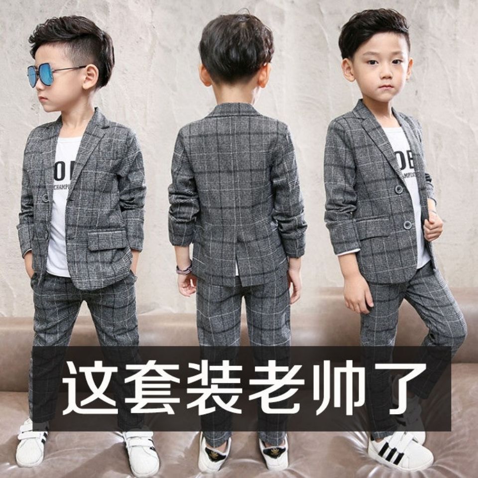 休闲风小西服春秋韩版童装