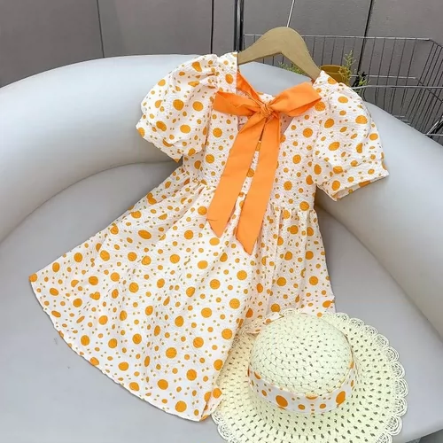 Летняя одежда, летнее платье, юбка, наряд маленькой принцессы, в цветочек, в западном стиле, подходит для подростков